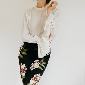 ana a new approach XS floral print maxi Skirt